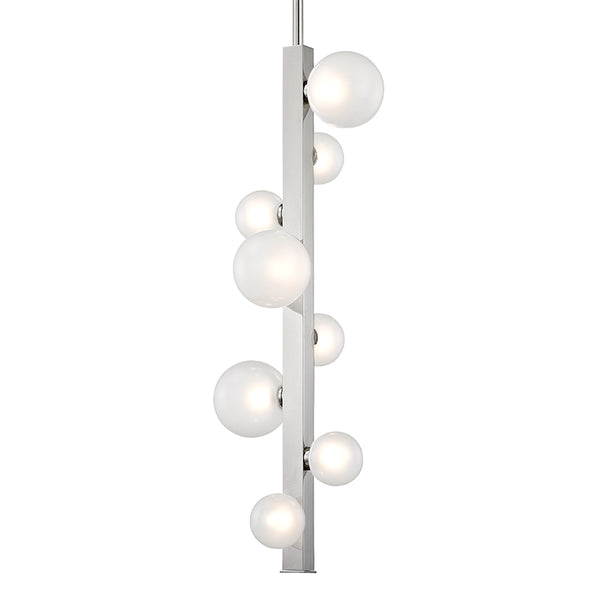 Hudson Valley - 8708-PN - LED Pendant - Mini Hinsdale - Polished Nickel from Lighting & Bulbs Unlimited in Charlotte, NC
