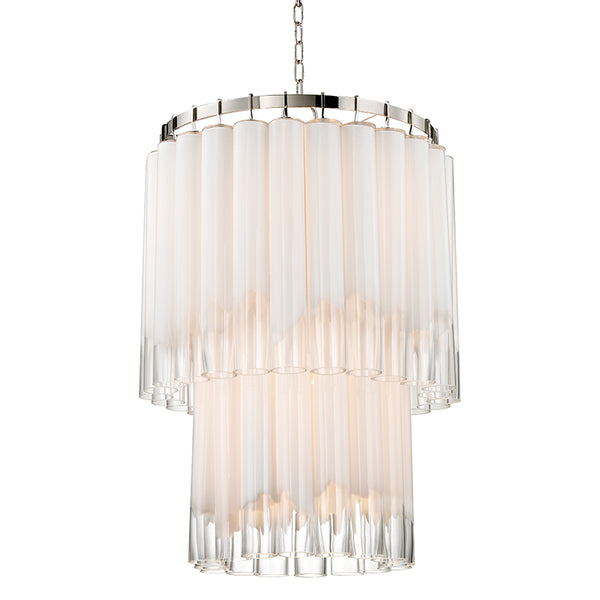 Hudson Valley - 8924-PN - Nine Light Pendant - Tyrell - Polished Nickel from Lighting & Bulbs Unlimited in Charlotte, NC