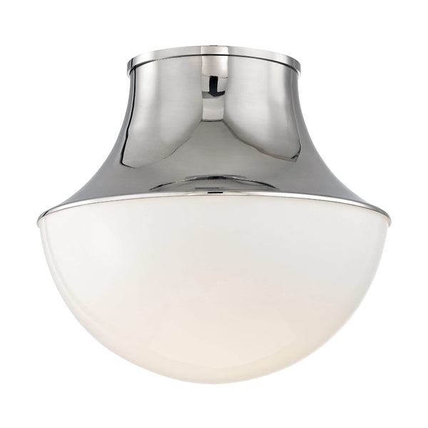 Hudson Valley - 9415-PN - One Light Flush Mount - Lettie - Polished Nickel from Lighting & Bulbs Unlimited in Charlotte, NC