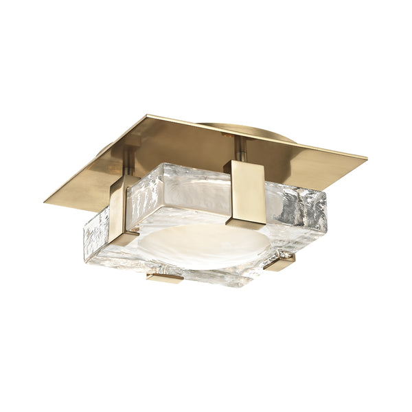 Hudson Valley - 9808-AGB - LED Wall Sconce - Bourne - Aged Brass from Lighting & Bulbs Unlimited in Charlotte, NC