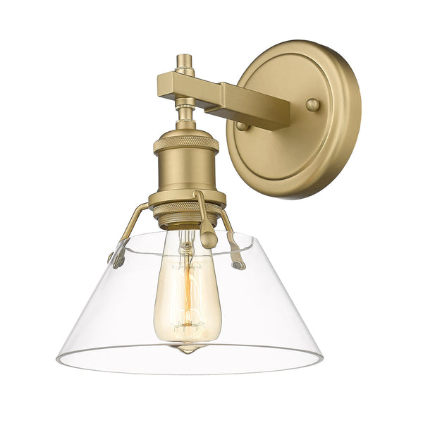 Golden - 3306-BA1 BCB-CLR - One Light Bath Vanity - Orwell BCB - Brushed Champagne Bronze from Lighting & Bulbs Unlimited in Charlotte, NC