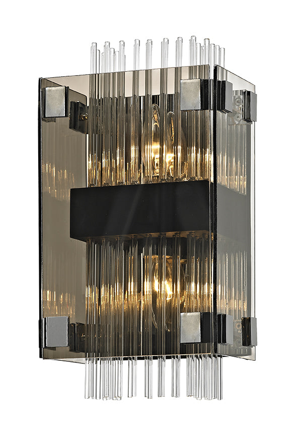 Troy Lighting - B5902 - Two Light Wall Sconce - Apollo - Dark Bronze Polished Chrome from Lighting & Bulbs Unlimited in Charlotte, NC