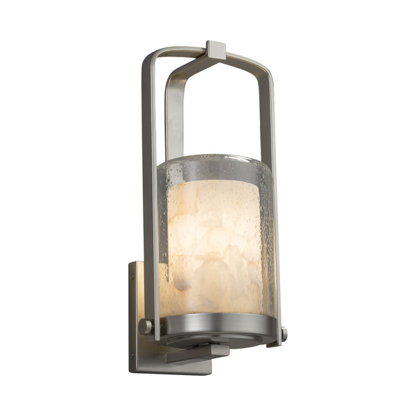 Justice Designs - ALR-7581W-10-NCKL - Wall Sconce - Alabaster Rocks! - Brushed Nickel from Lighting & Bulbs Unlimited in Charlotte, NC