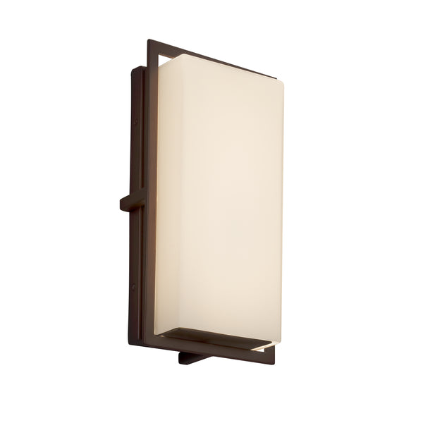 Justice Designs - FSN-7562W-OPAL-DBRZ - LED Wall Sconce - Fusion - Dark Bronze from Lighting & Bulbs Unlimited in Charlotte, NC