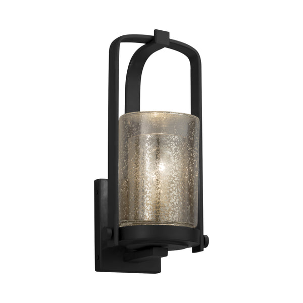 Justice Designs - FSN-7581W-10-MROR-MBLK - Wall Sconce - Fusion - Matte Black from Lighting & Bulbs Unlimited in Charlotte, NC