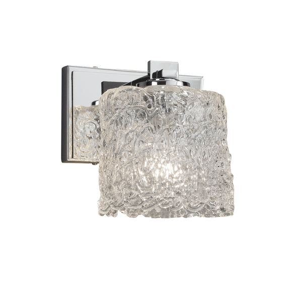 Justice Designs - GLA-8441-30-LACE-CROM - Wall Sconce - Veneto Luce - Polished Chrome from Lighting & Bulbs Unlimited in Charlotte, NC