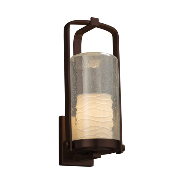 Justice Designs - POR-7584W-10-WAVE-DBRZ - Wall Sconce - Limoges - Dark Bronze from Lighting & Bulbs Unlimited in Charlotte, NC
