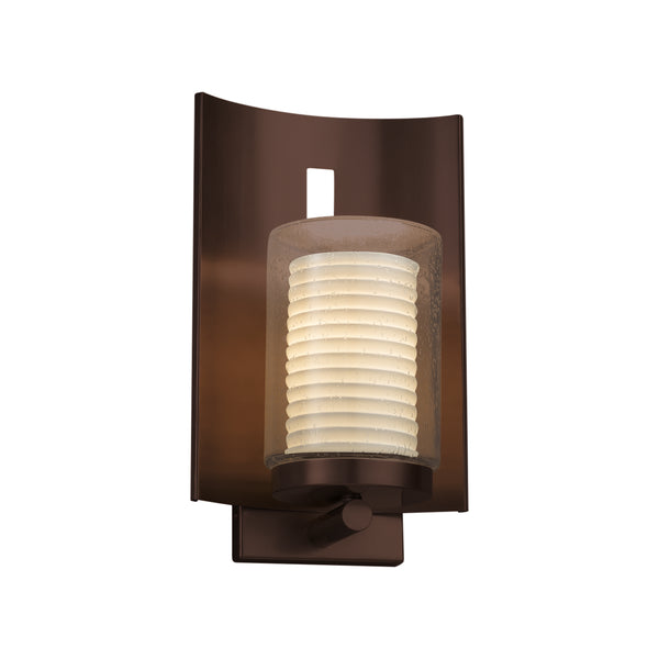 Justice Designs - POR-7591W-10-SAWT-DBRZ - Wall Sconce - Limoges - Dark Bronze from Lighting & Bulbs Unlimited in Charlotte, NC