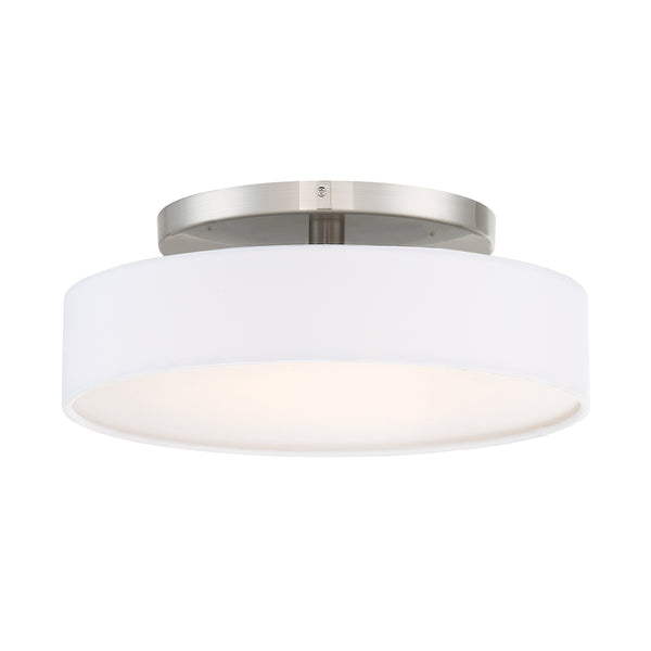 W.A.C. Lighting - FM-13114-BN - LED Convertible Semi-Flush Mount - Manhattan - Brushed Nickel from Lighting & Bulbs Unlimited in Charlotte, NC