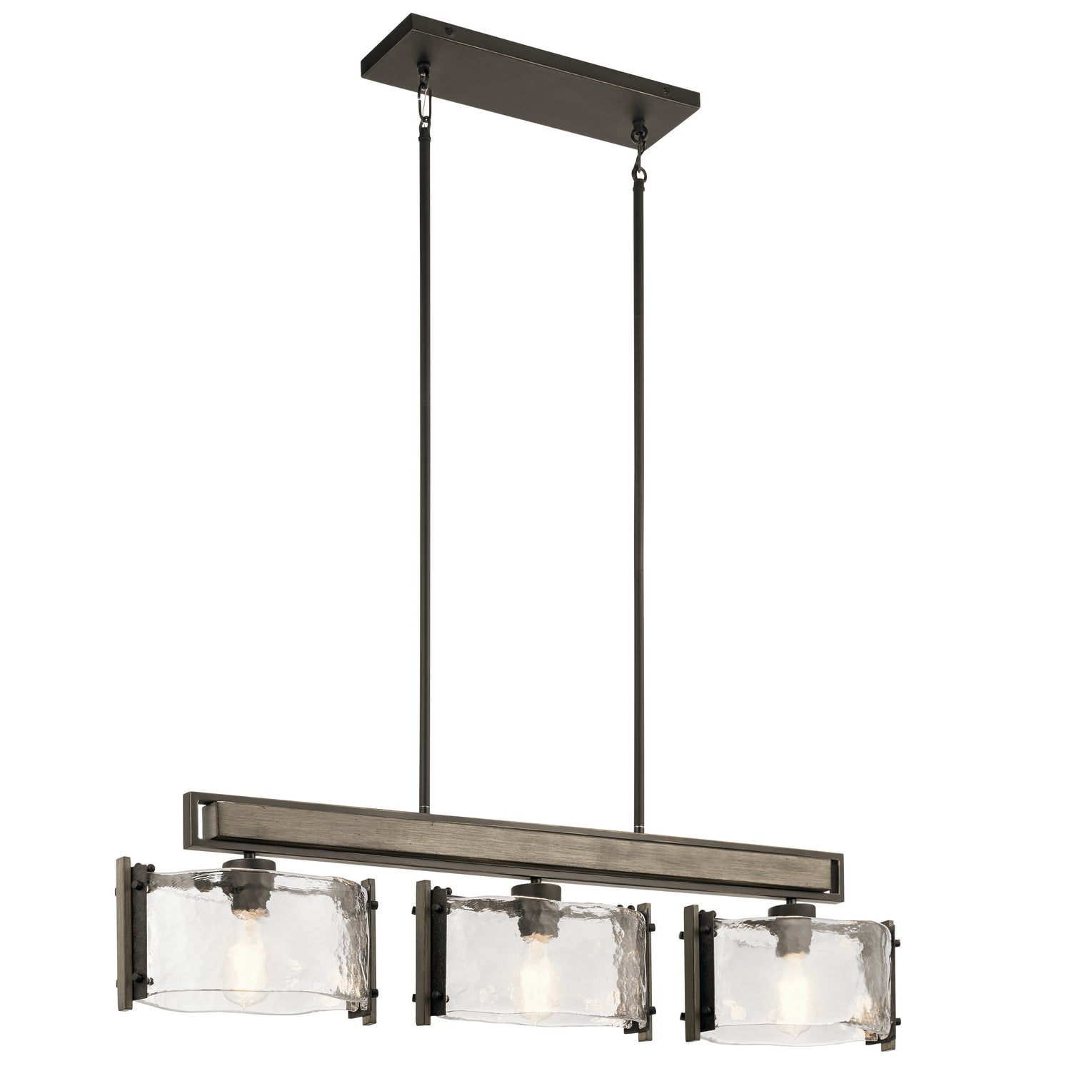 Kichler - 43896OZ - Three Light Linear Chandelier - Aberdeen - Olde Bronze from Lighting & Bulbs Unlimited in Charlotte, NC