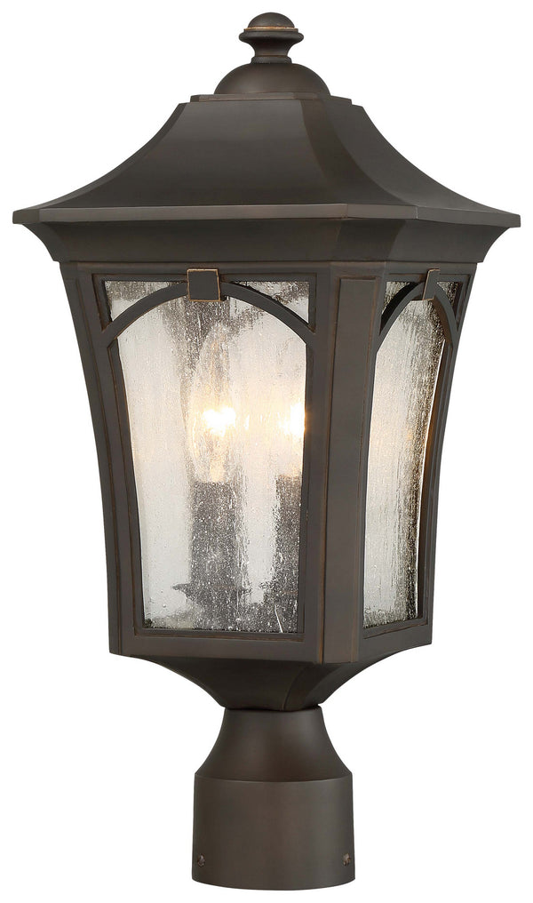 Minka-Lavery - 71216-143C - Three Light Outdoor Post Mount - Solida - Oil Rubbed Bronze W/ Gold High from Lighting & Bulbs Unlimited in Charlotte, NC