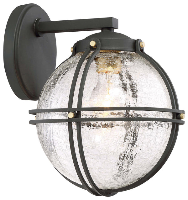 Minka-Lavery - 71232-661 - One Light Outdoor Wall Mount - Rond - Coal W/Honey Gold Highlight from Lighting & Bulbs Unlimited in Charlotte, NC