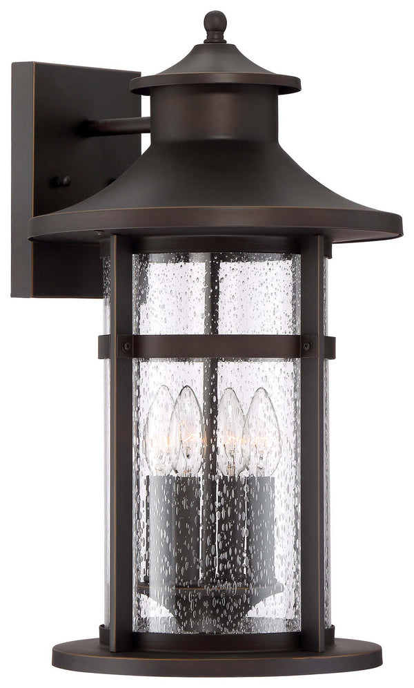 Minka-Lavery - 72557-143C - Four Light Outdoor Wall Mount - Highland Ridge - Oil Rubbed Bronze W/ Gold High from Lighting & Bulbs Unlimited in Charlotte, NC