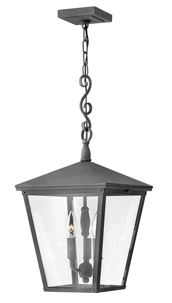 Hinkley - 1432DZ-LL - LED Hanging Lantern - Trellis - Aged Zinc from Lighting & Bulbs Unlimited in Charlotte, NC