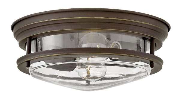 Hinkley - 3302OZ-CL - LED Flush Mount - Hadley - Oil Rubbed Bronze with Clear glass from Lighting & Bulbs Unlimited in Charlotte, NC