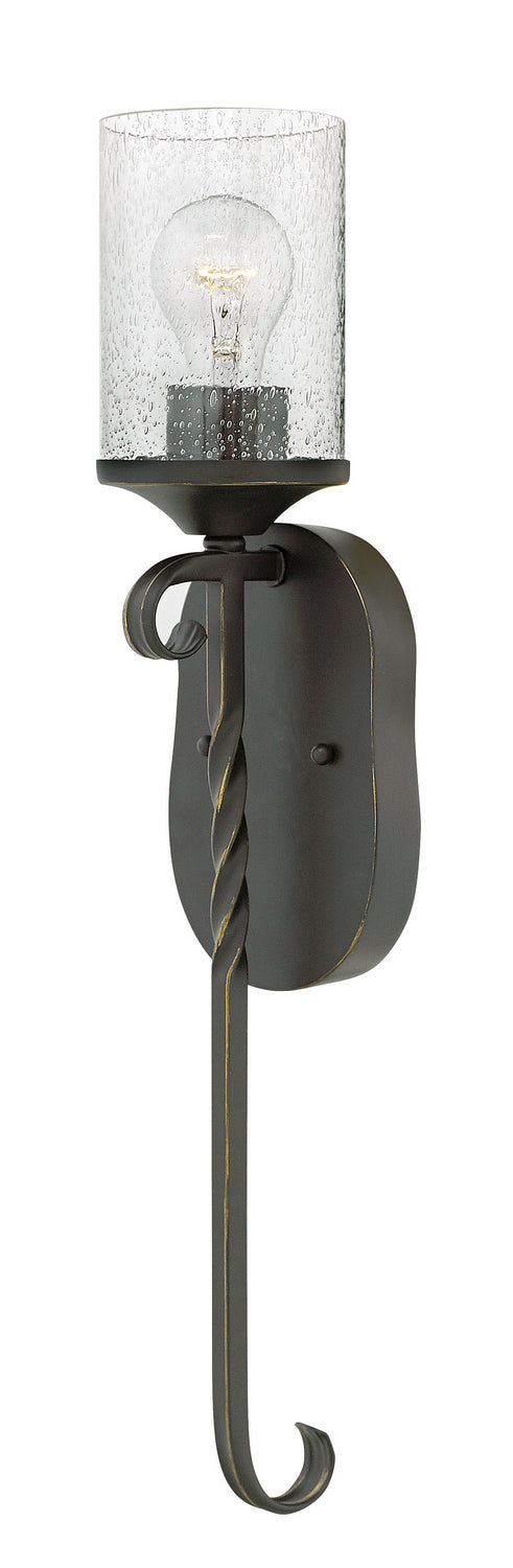 Hinkley - 4300OL-CL - LED Wall Sconce - Casa - Olde Black with Clear Seedy glass from Lighting & Bulbs Unlimited in Charlotte, NC