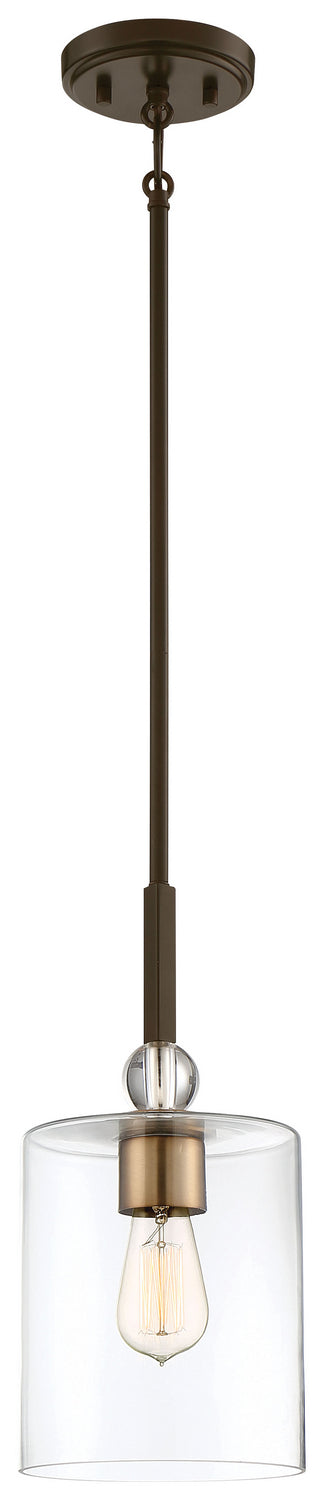 Minka-Lavery - 3089-416 - One Light Mini Pendant - Studio 5 - Painted Bronze W/Natural Brush from Lighting & Bulbs Unlimited in Charlotte, NC