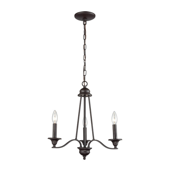 ELK Home - CN110321 - Three Light Chandelier - Farmington - Oil Rubbed Bronze from Lighting & Bulbs Unlimited in Charlotte, NC