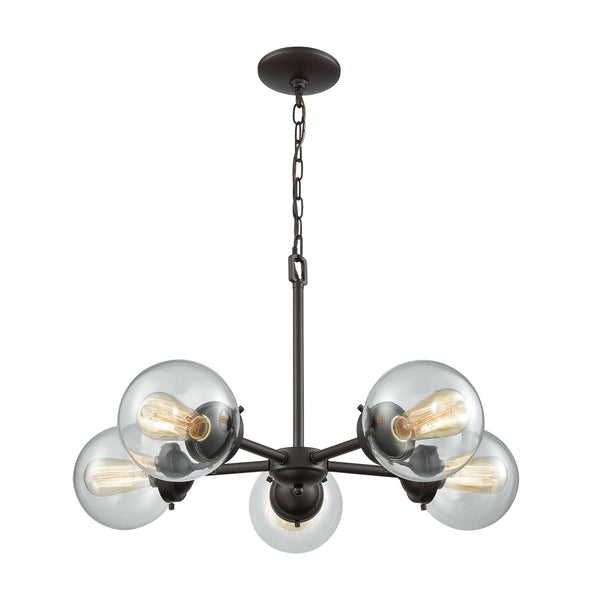 ELK Home - CN129521 - Five Light Chandelier - Beckett - Oil Rubbed Bronze from Lighting & Bulbs Unlimited in Charlotte, NC