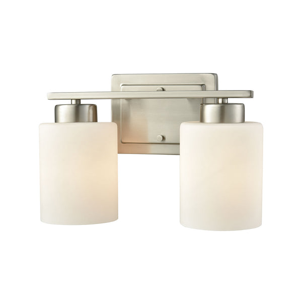 ELK Home - CN579212 - Two Light Vanity - Summit Place - Brushed Nickel from Lighting & Bulbs Unlimited in Charlotte, NC