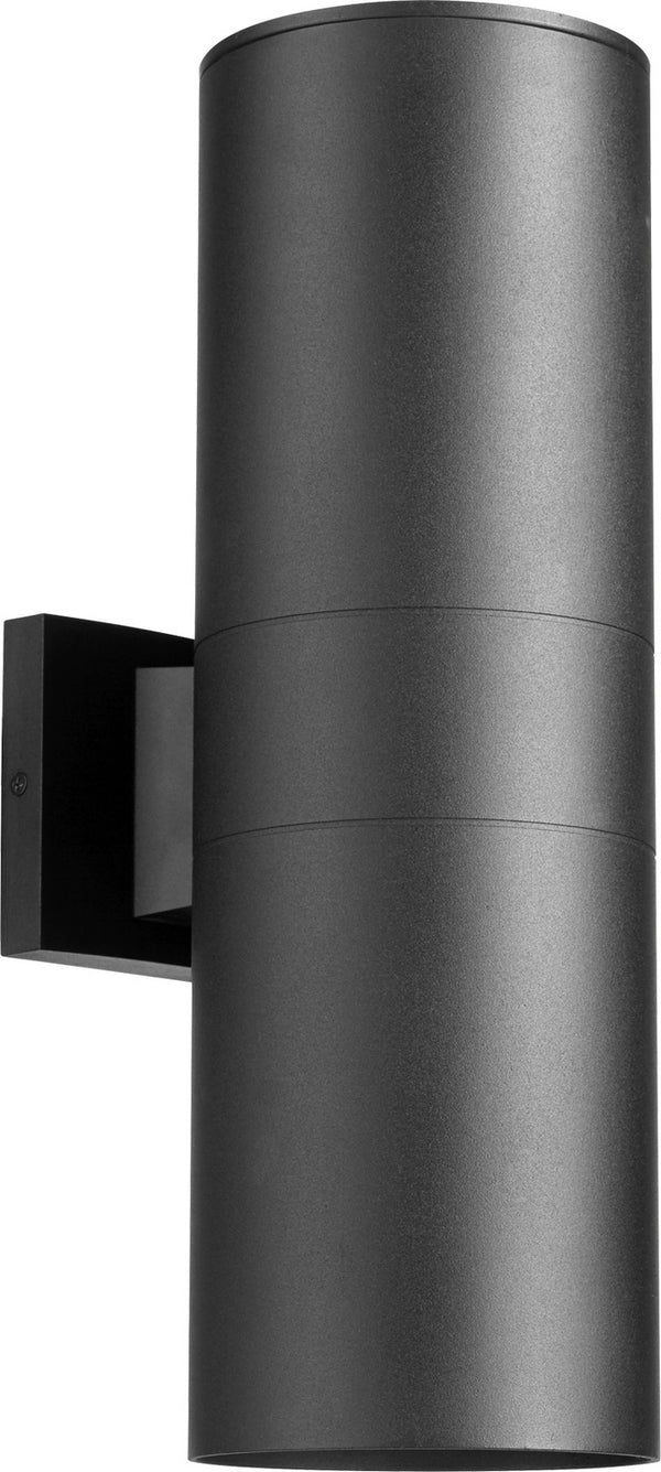 Quorum - 721-2-69 - Two Light Wall Mount - Cylinder - Textured Black from Lighting & Bulbs Unlimited in Charlotte, NC