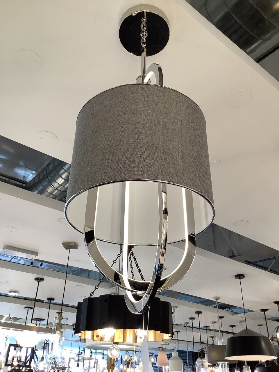 LED Pendant from the Jolana Collection in Polished Nickel Finish by Kichler (Clearance Display, Final Sale)
