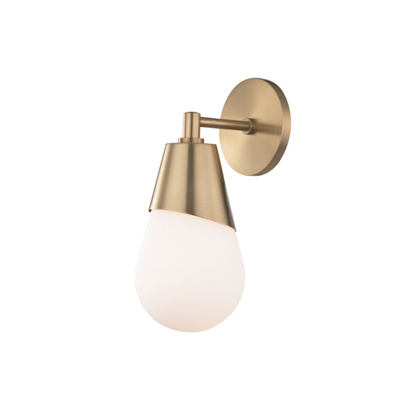 Mitzi - H101101-AGB - One Light Wall Sconce - Cora - Aged Brass from Lighting & Bulbs Unlimited in Charlotte, NC