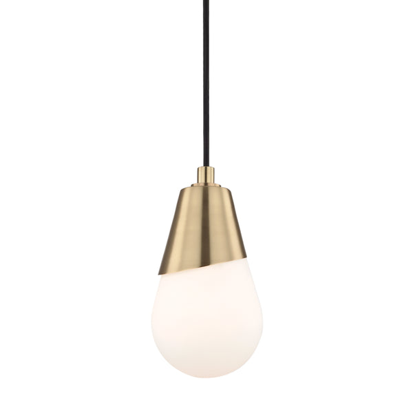 Mitzi - H101701-AGB - One Light Pendant - Cora - Aged Brass from Lighting & Bulbs Unlimited in Charlotte, NC