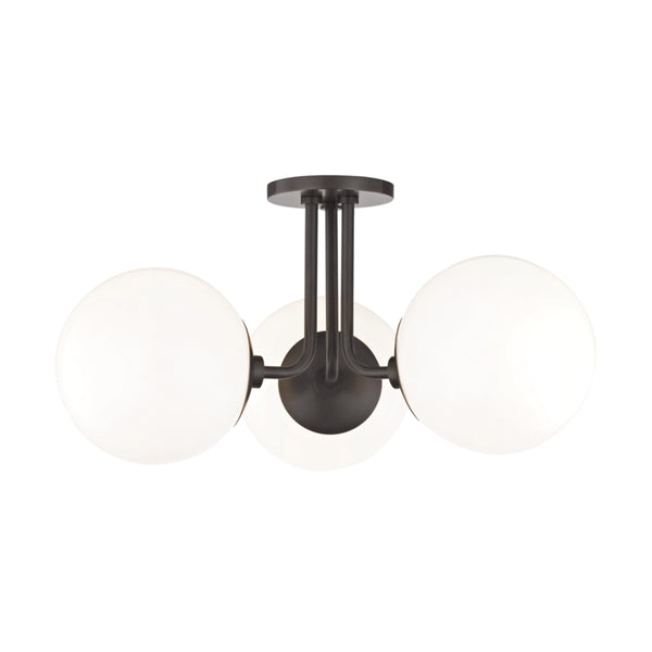 Mitzi - H105603-OB - Three Light Semi Flush Mount - Stella - Old Bronze from Lighting & Bulbs Unlimited in Charlotte, NC