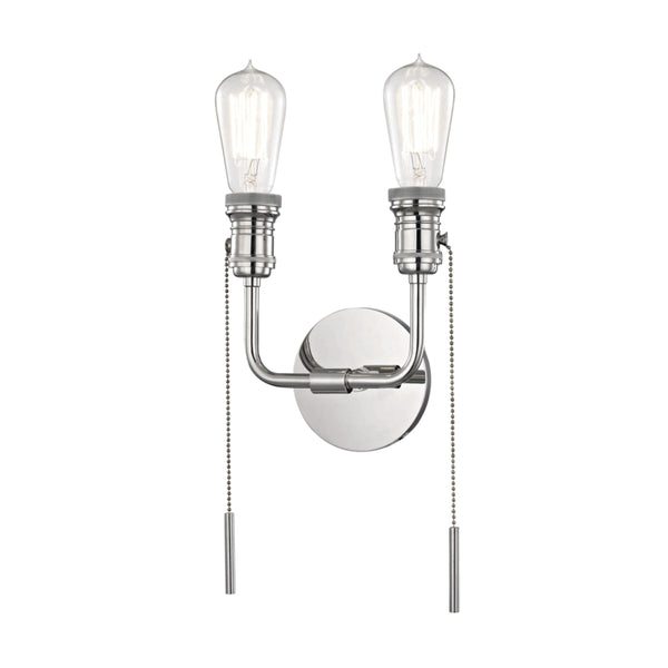 Mitzi - H106102-PN - Two Light Wall Sconce - Lexi - Polished Nickel from Lighting & Bulbs Unlimited in Charlotte, NC