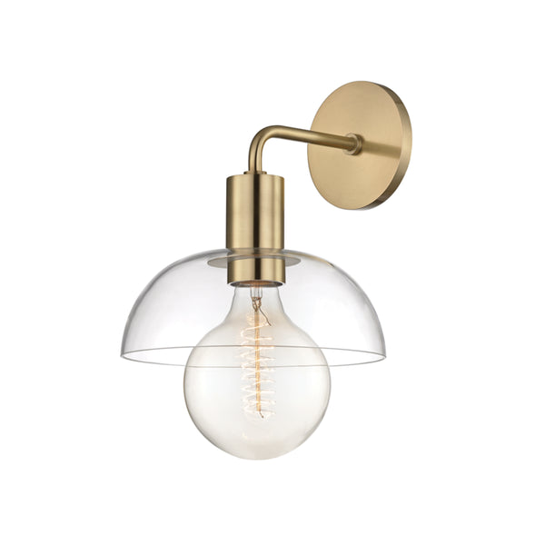 Mitzi - H107101-AGB - One Light Wall Sconce - Kyla - Aged Brass from Lighting & Bulbs Unlimited in Charlotte, NC