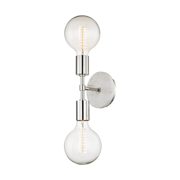 Mitzi - H110102-PN - Two Light Wall Sconce - Chloe - Polished Nickel from Lighting & Bulbs Unlimited in Charlotte, NC