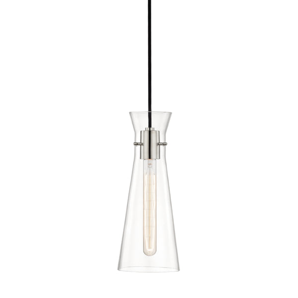 Mitzi - H112701-PN - One Light Pendant - Anya - Polished Nickel from Lighting & Bulbs Unlimited in Charlotte, NC