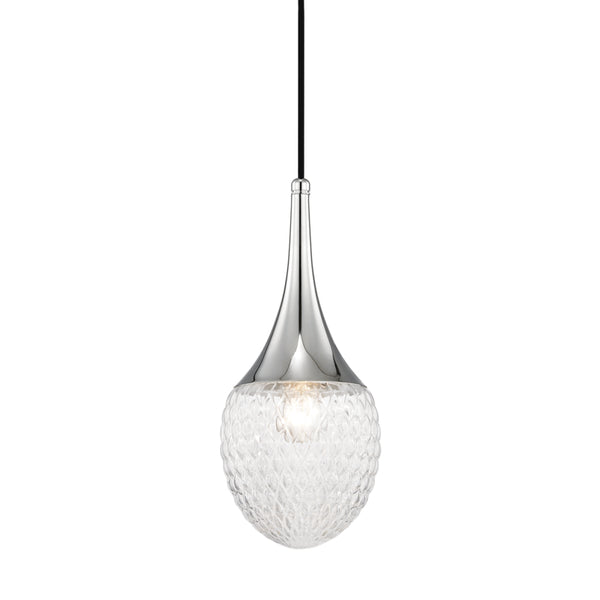 Mitzi - H114701A-PN - One Light Pendant - Bella - Polished Nickel from Lighting & Bulbs Unlimited in Charlotte, NC