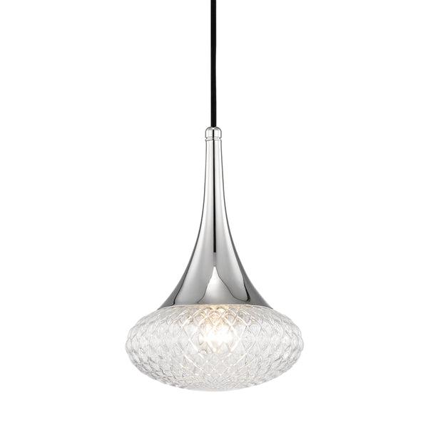 Mitzi - H114701C-PN - One Light Pendant - Bella - Polished Nickel from Lighting & Bulbs Unlimited in Charlotte, NC