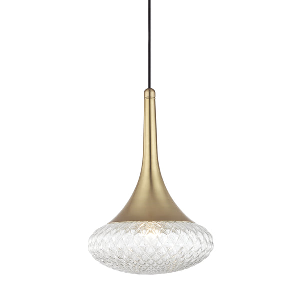 Mitzi - H114701D-AGB - One Light Pendant - Bella - Aged Brass from Lighting & Bulbs Unlimited in Charlotte, NC