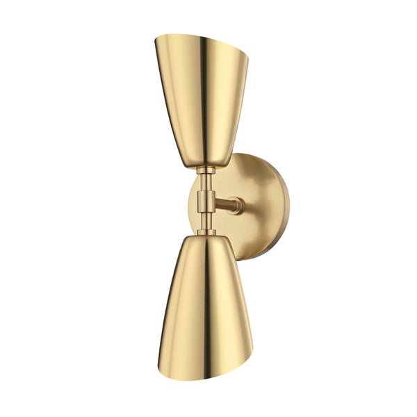 Mitzi - H115102-AGB - LED Wall Sconce - Kai - Aged Brass from Lighting & Bulbs Unlimited in Charlotte, NC