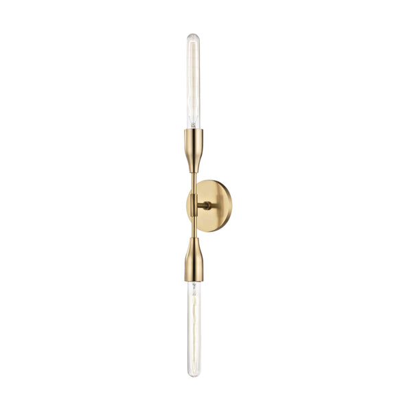 Mitzi - H116102-AGB - Two Light Wall Sconce - Tara - Aged Brass from Lighting & Bulbs Unlimited in Charlotte, NC