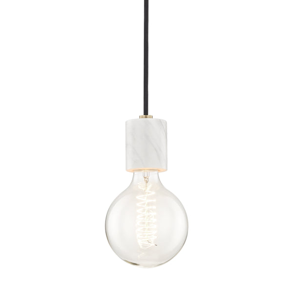 Mitzi - H120701-AGB - One Light Pendant - Asime - Aged Brass from Lighting & Bulbs Unlimited in Charlotte, NC