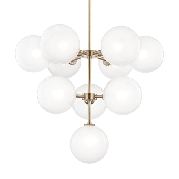 Mitzi - H122810-AGB - LED Chandelier - Ashleigh - Aged Brass from Lighting & Bulbs Unlimited in Charlotte, NC