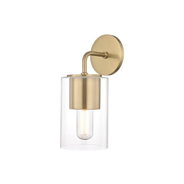 Mitzi - H135101-AGB - One Light Wall Sconce - Lula - Aged Brass from Lighting & Bulbs Unlimited in Charlotte, NC