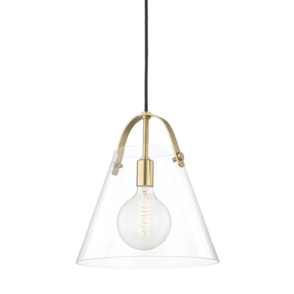 Mitzi - H162701L-AGB - One Light Pendant - Karin - Aged Brass from Lighting & Bulbs Unlimited in Charlotte, NC