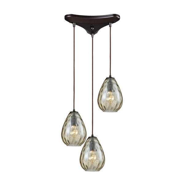 ELK Home - 10780/3 - Three Light Pendant - Lagoon - Oil Rubbed Bronze from Lighting & Bulbs Unlimited in Charlotte, NC