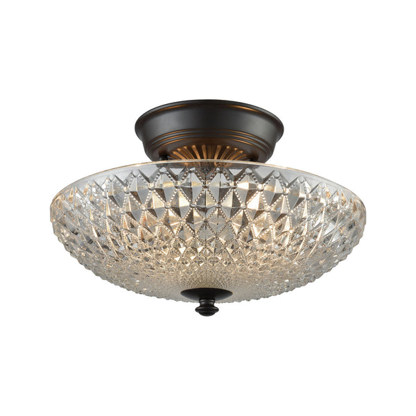 ELK Home - 16041/2 - Two Light Semi Flush Mount - Sweetwater - Oil Rubbed Bronze from Lighting & Bulbs Unlimited in Charlotte, NC