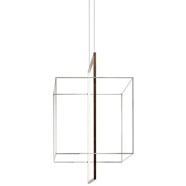 LED Foyer Chandelier from the Viho Collection in Polished Nickel Finish by Kichler (Clearance Display, Final Sale)