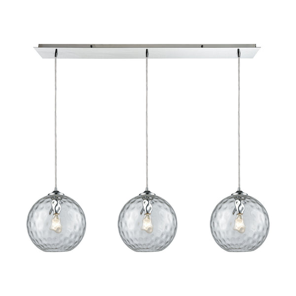 ELK Home - 31380/3LP-CLR - Three Light Pendant - Watersphere - Polished Chrome from Lighting & Bulbs Unlimited in Charlotte, NC