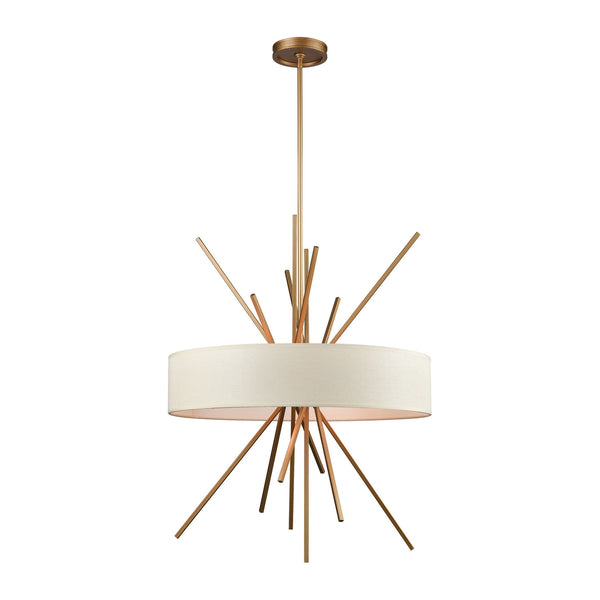 ELK Home - 66973/5 - Five Light Chandelier - Xenia - Matte Gold from Lighting & Bulbs Unlimited in Charlotte, NC