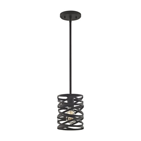 ELK Home - 81184/1 - One Light Mini Pendant - Vorticy - Oil Rubbed Bronze from Lighting & Bulbs Unlimited in Charlotte, NC