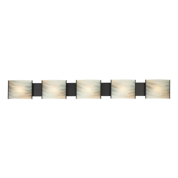ELK Home - BV715-HM-45 - Five Light Vanity - Pannelli - Oil Rubbed Bronze from Lighting & Bulbs Unlimited in Charlotte, NC