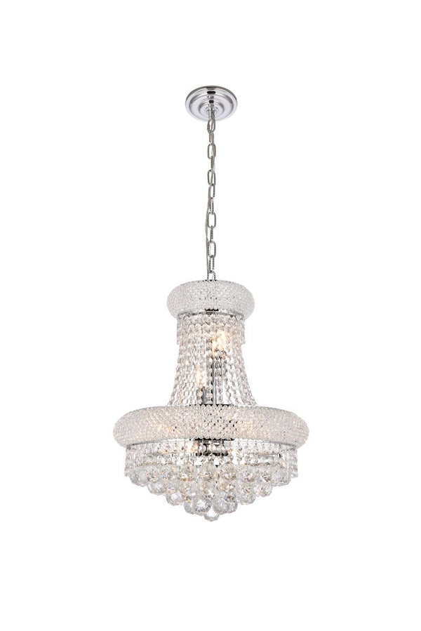 Elegant Lighting - V1800D16C/RC - Eight Light Pendant - Primo - Chrome from Lighting & Bulbs Unlimited in Charlotte, NC